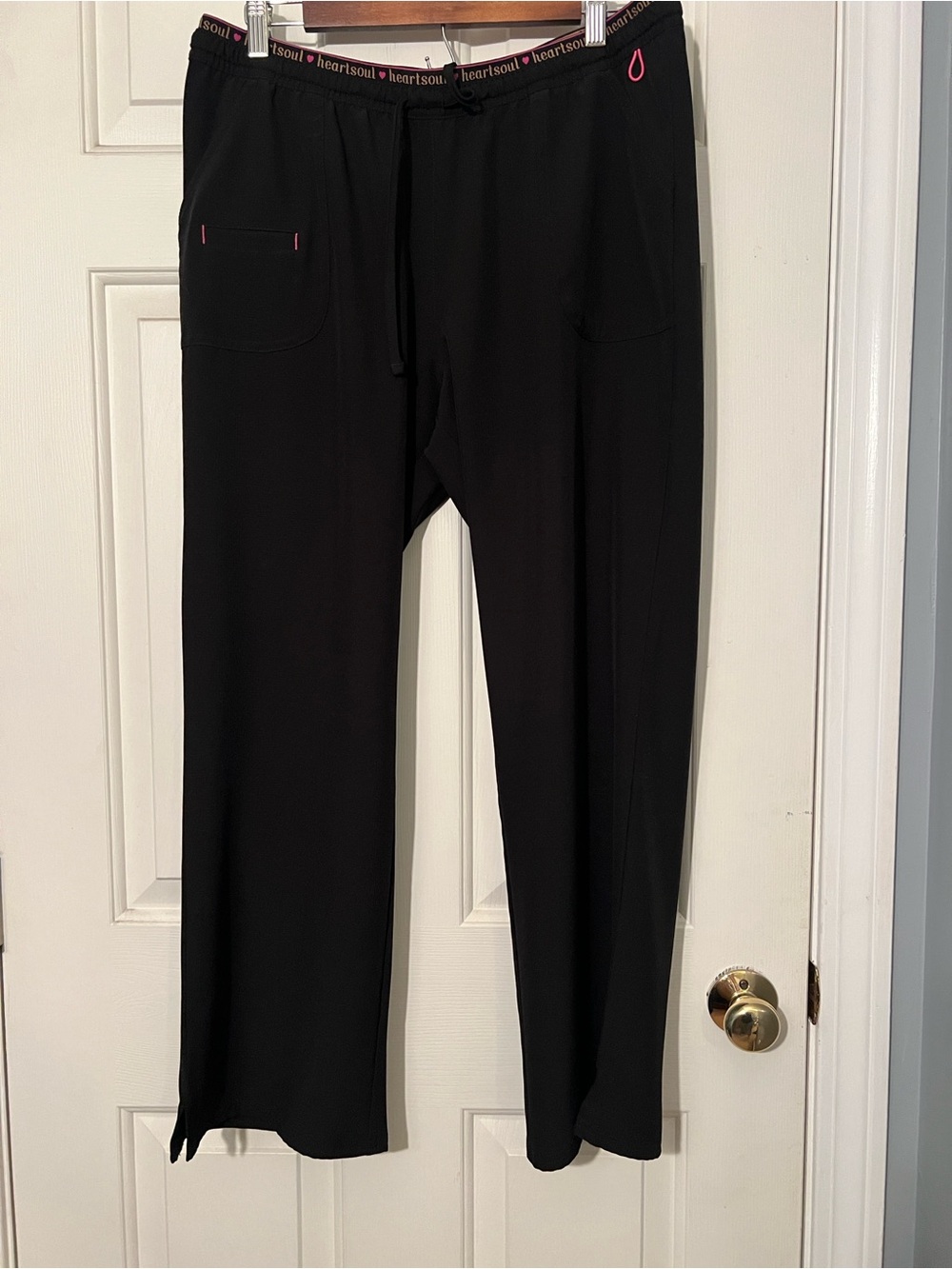 HeartSoul Black Jogger Pants with Pink Trim
